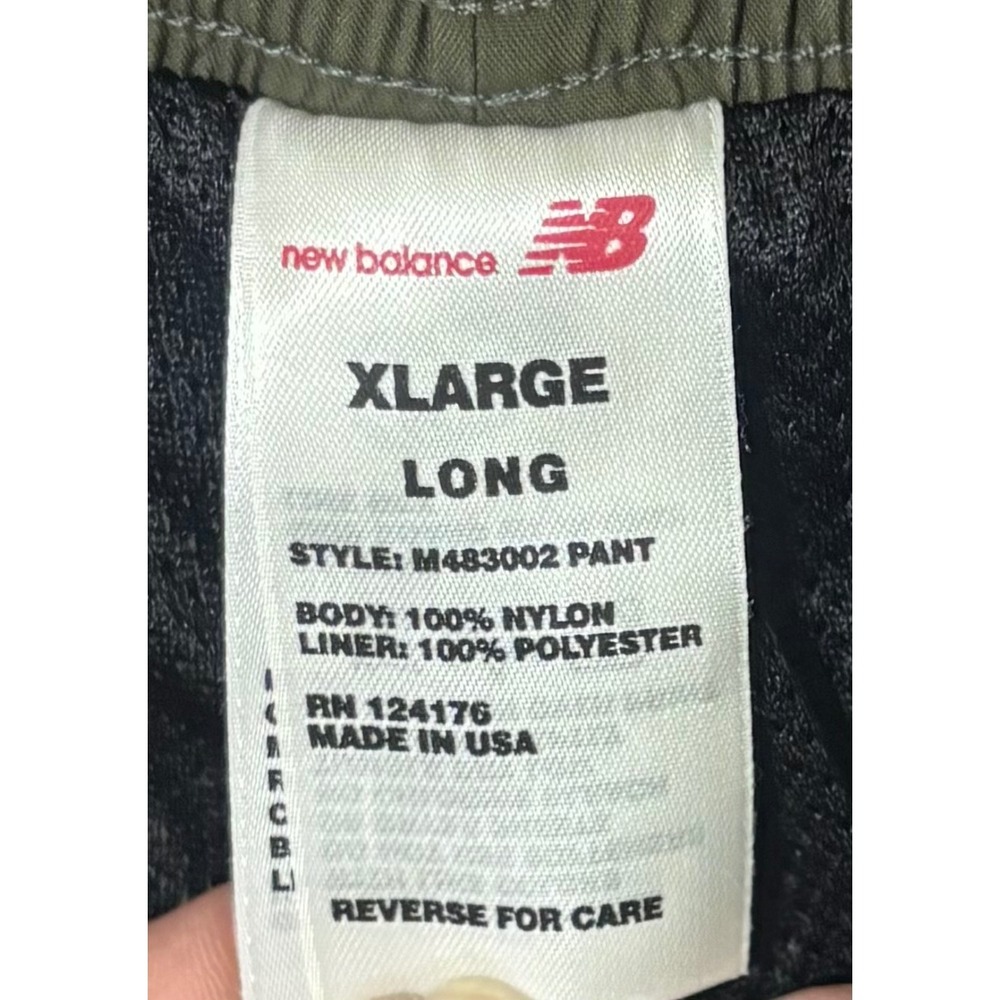 New Balance Mens XL Long Track Running Pants Olive Drab USMC Marine Corps PT - Picture 6 of 8